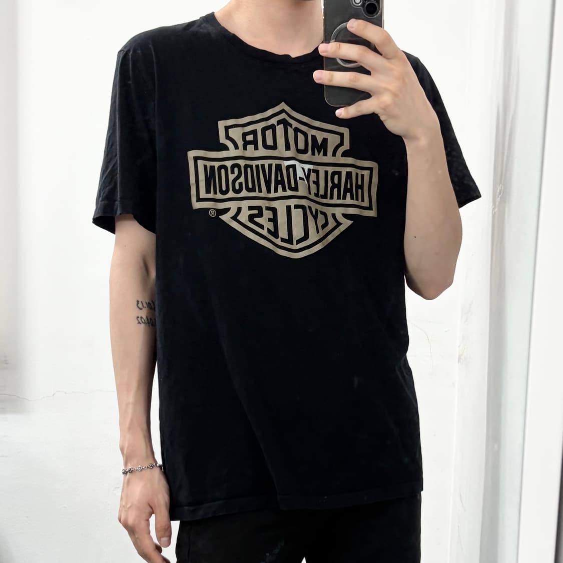 할리데이비슨 빅로고 반팔 티셔츠 상품이미지2
