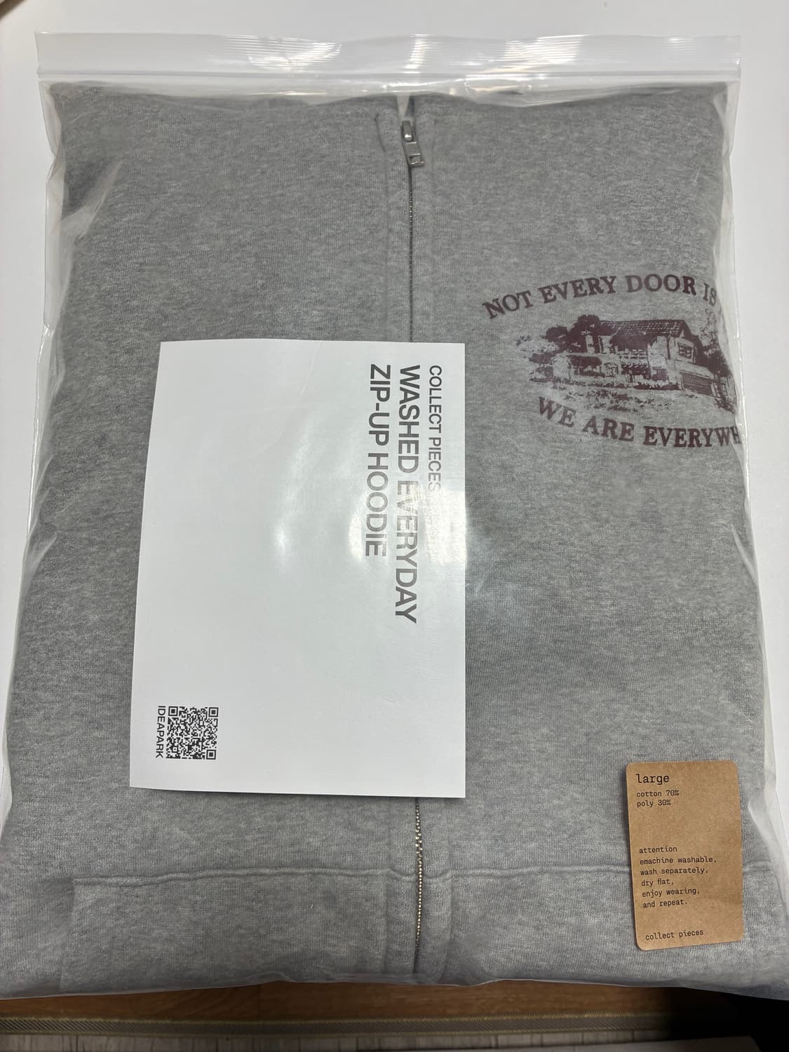 컬렉트피시스 후드집업 L 상품이미지1