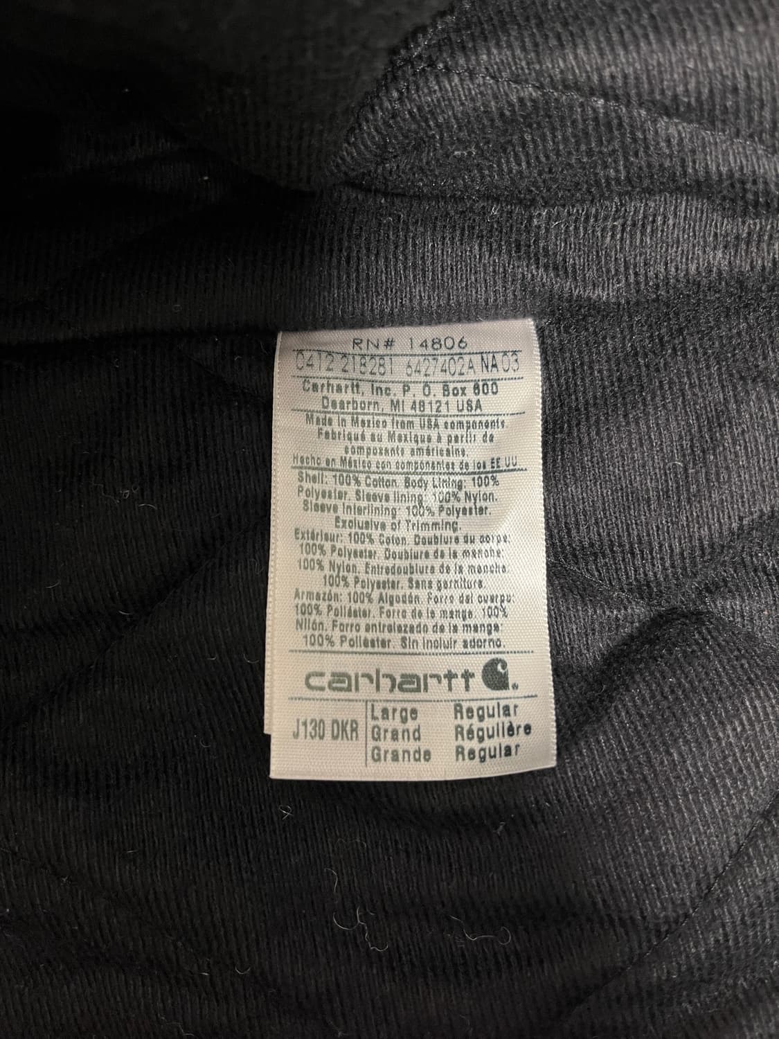 [L] 칼하트 J130 DKR 상품이미지8