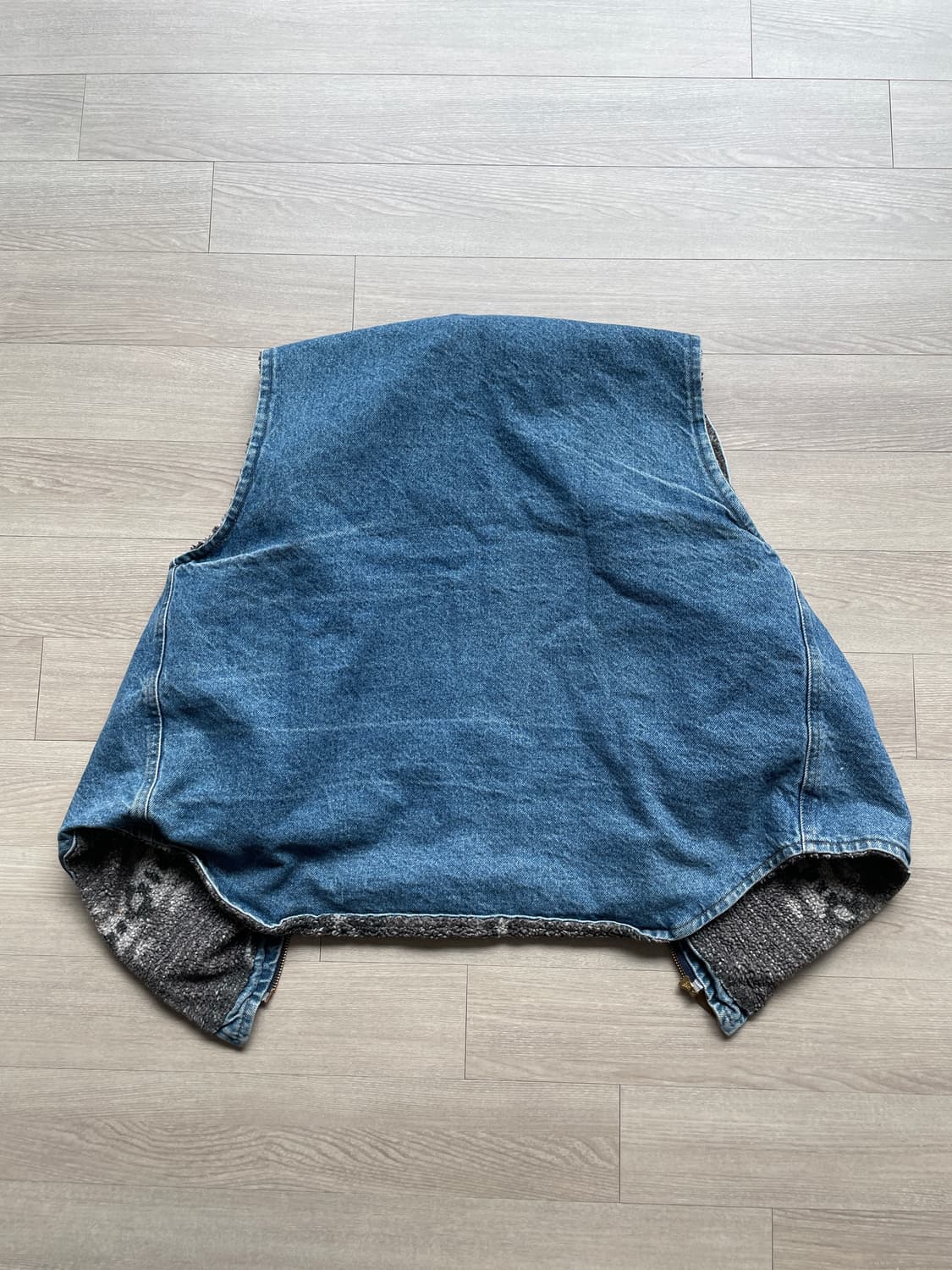 90s 칼하트 VP198 아즈텍 데님 베스트 상품이미지2