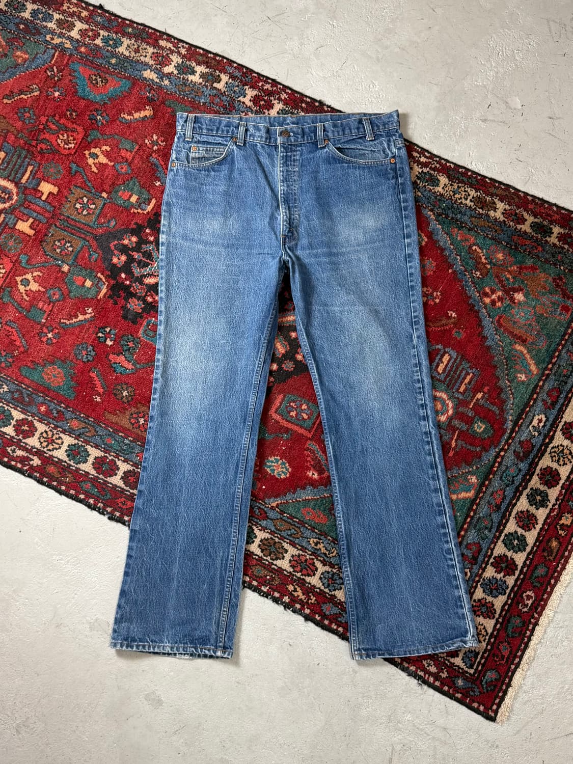 80's USA Made 빈티지 리바이스 517 오렌지탭 부츠컷 상품이미지2