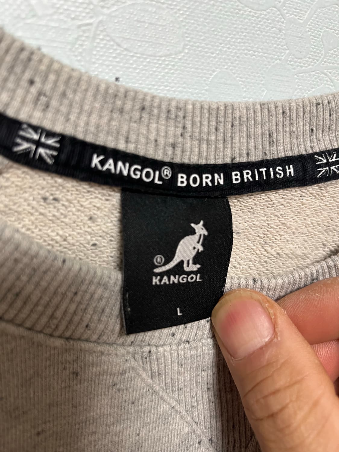 캉골 맨투맨 티셔츠 그레이 상품이미지4