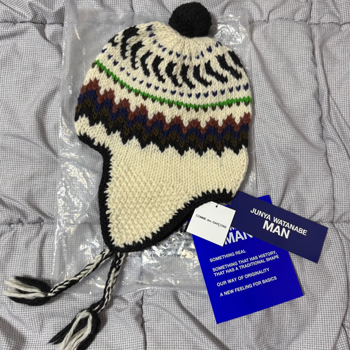 [OS]준야와타나베 자미로콰이 22AW 이어플랩 니트비니 상품이미지3