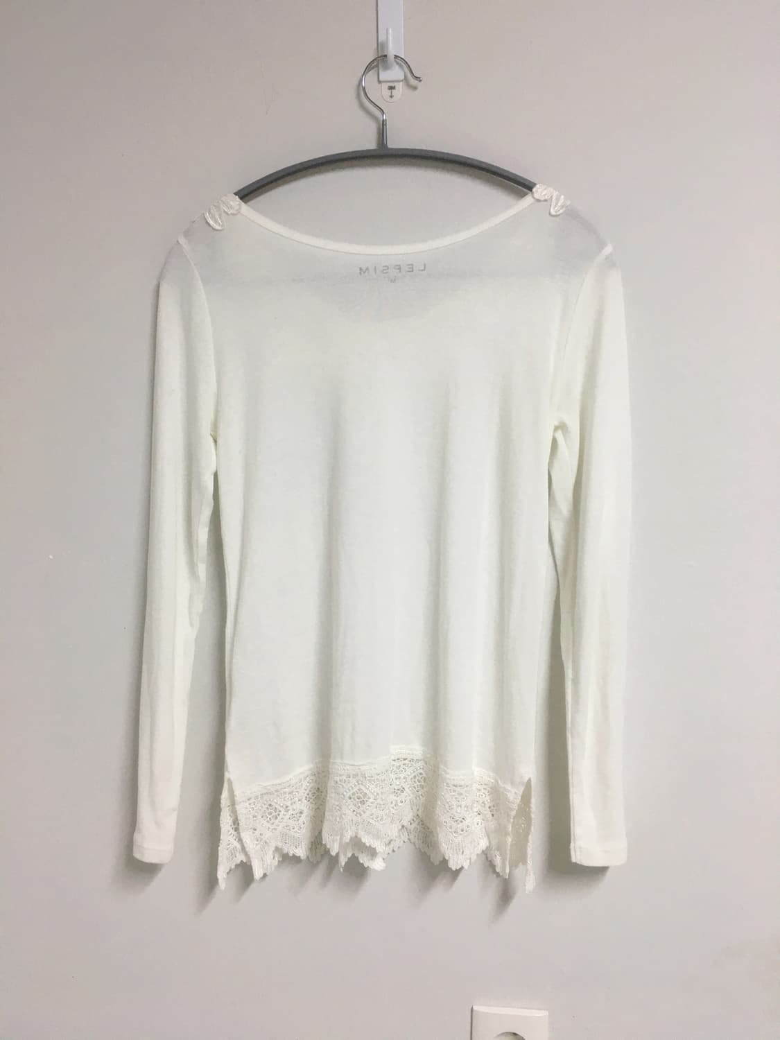 레이스 슬리브티 모헤어 반팔니트 일본빈티지 코디세트 모리코디 상품이미지7