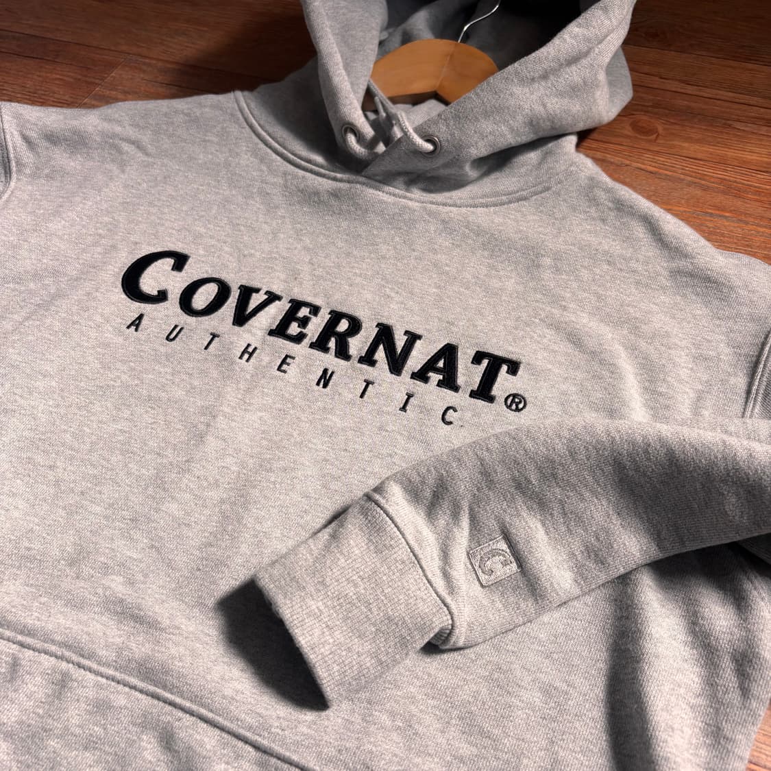 커버낫 루즈핏 S 그레이 후드 티셔츠 루즈핏 후디 무신사 상품이미지3