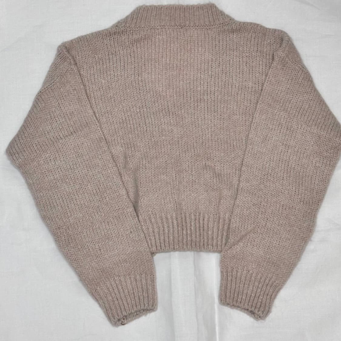 베이지 꽈배기 니트 가디건 상품이미지2