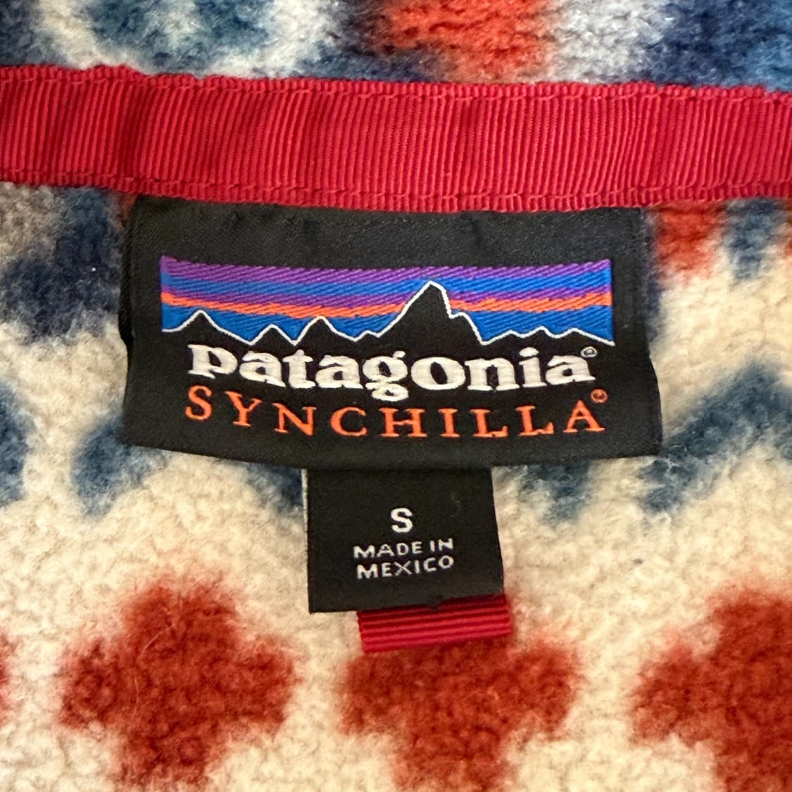 11FW 파타고니아 신칠라 스냅-T 페어아일/블루 아즈텍 패턴 멕시코 상품이미지5