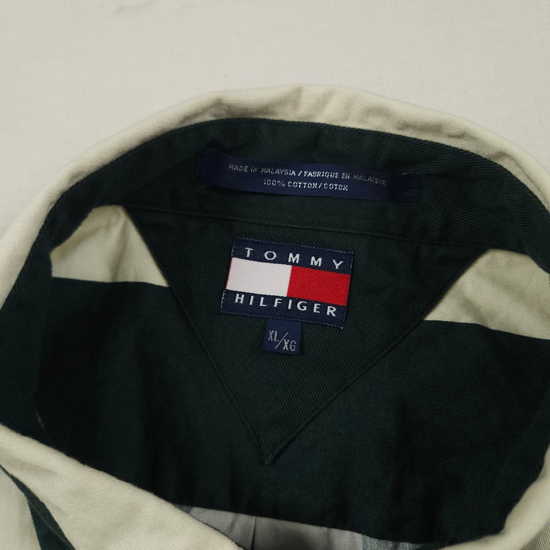 2XL(110) 타미 힐피거 블록 스트라이프 월계관 셔츠 상품이미지4