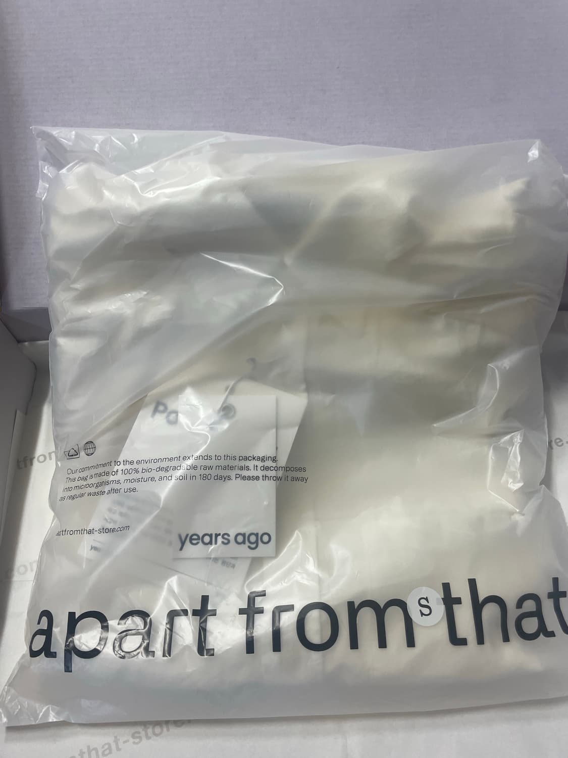 새상품 이얼즈어고 오프 화이트 울 코튼 포이카 셔츠 ( 1 / S ) 상품이미지3