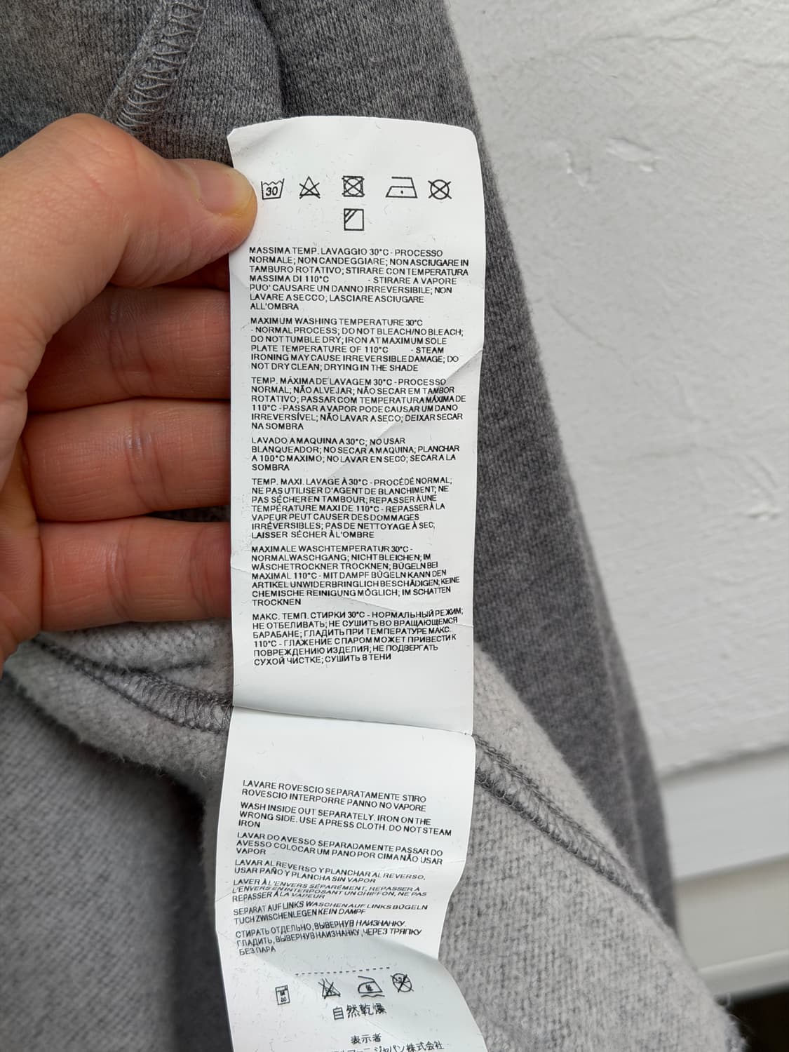 Armani Jeans 00s 그레이 로고 후드 집업 S 상품이미지5