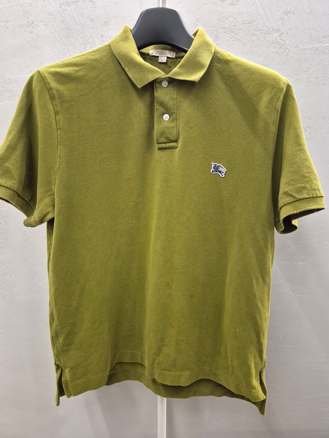 버버리 올리브 그린 반팔 폴로티셔츠 XL 상품이미지2