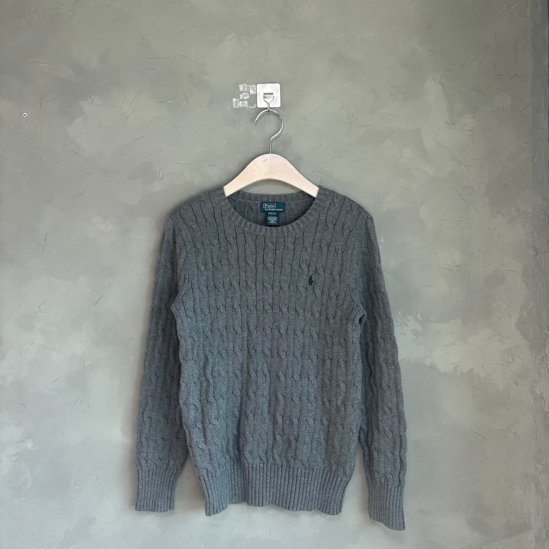폴로 랄프로렌 니트 그레이 버건디 상품이미지5