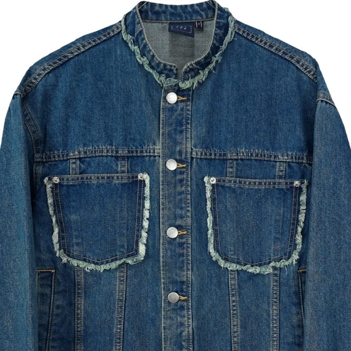 [로맨틱크라운] 데미지 디테일 페이즐리 도킹 데님 자켓 M18905 상품이미지4