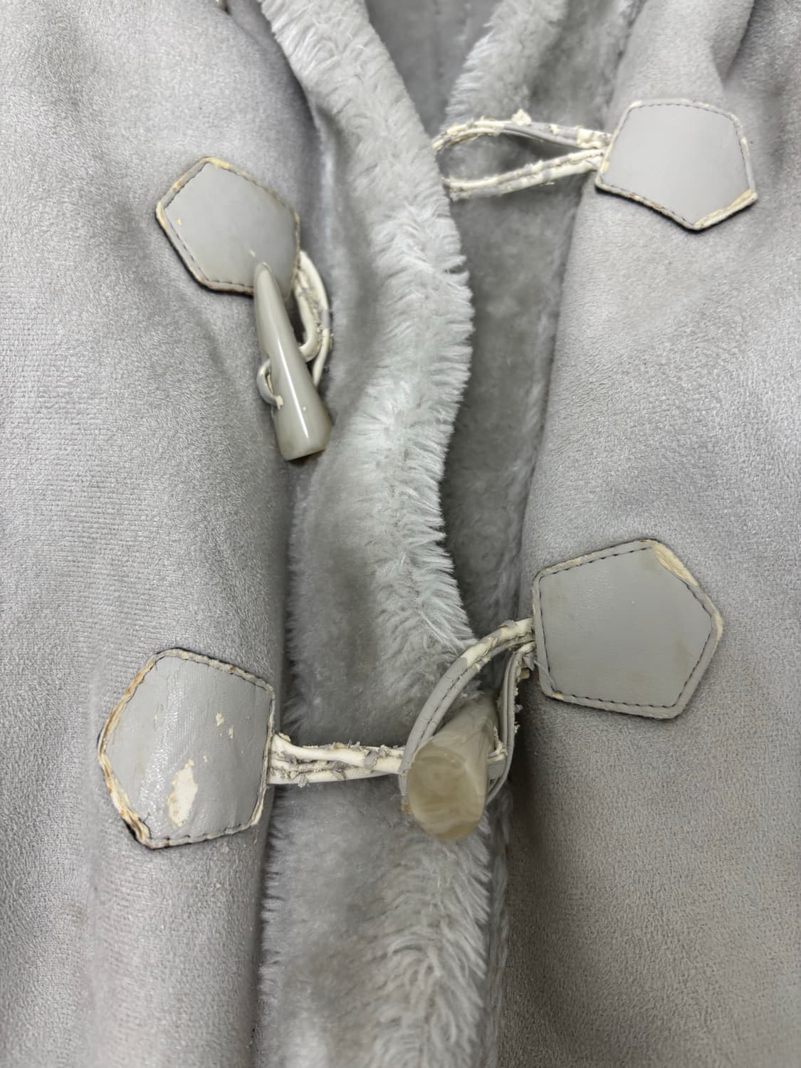 White&Grey Fur Over-Size Hoodie Coat 상품이미지8