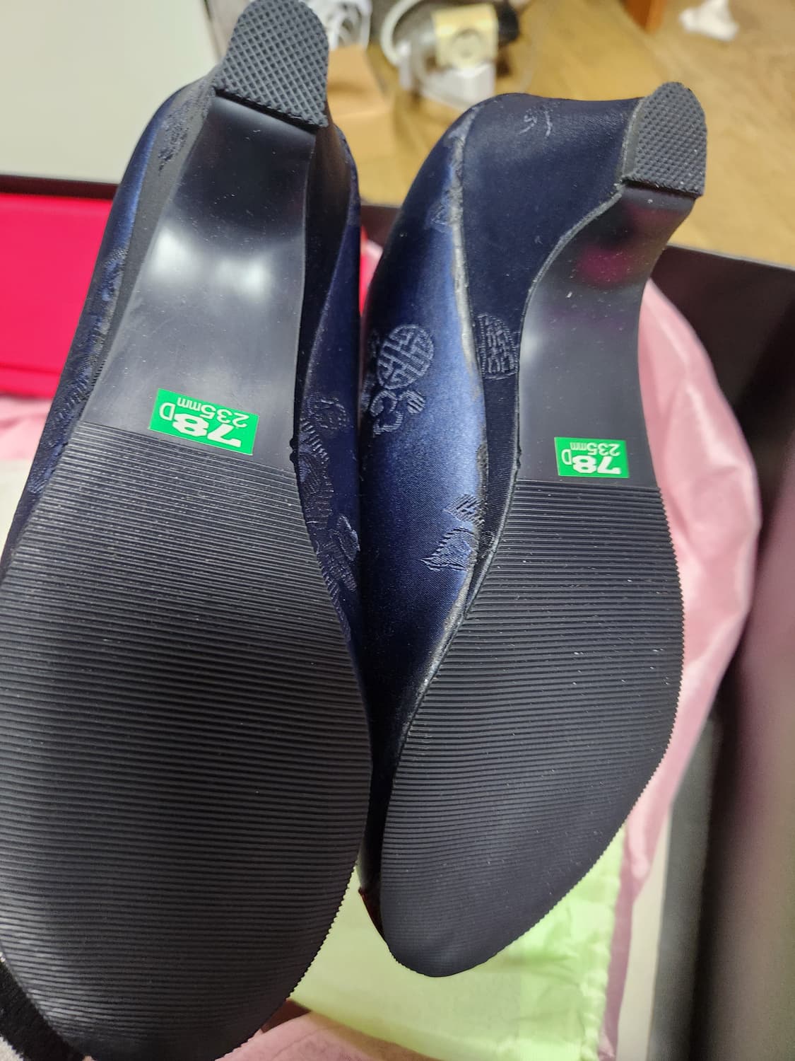 금단제 한복 풀세트 색동 저고리 붉은 치마 90~95 상품이미지8