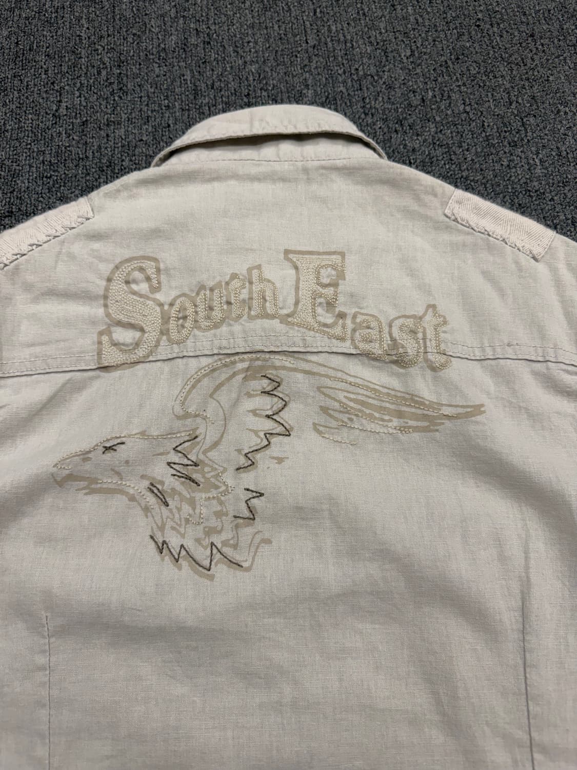 M) Outtrak 빈티지 자수 포켓 반팔셔츠 상품이미지6