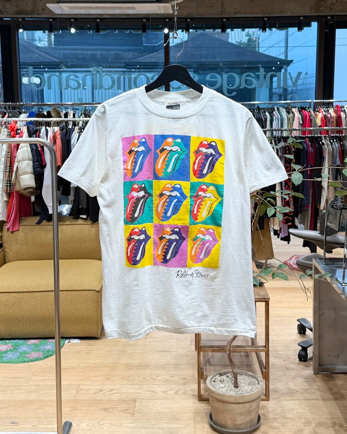 롤링 스톤스 화이트 1989 투어 하프티  상품이미지1