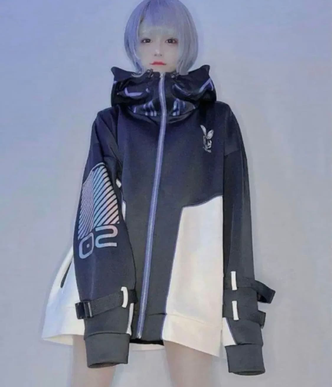 ililil 이루이루이루 서브컬쳐 섭컬 사이버 파카 져지 양산형 지뢰계 상품이미지1