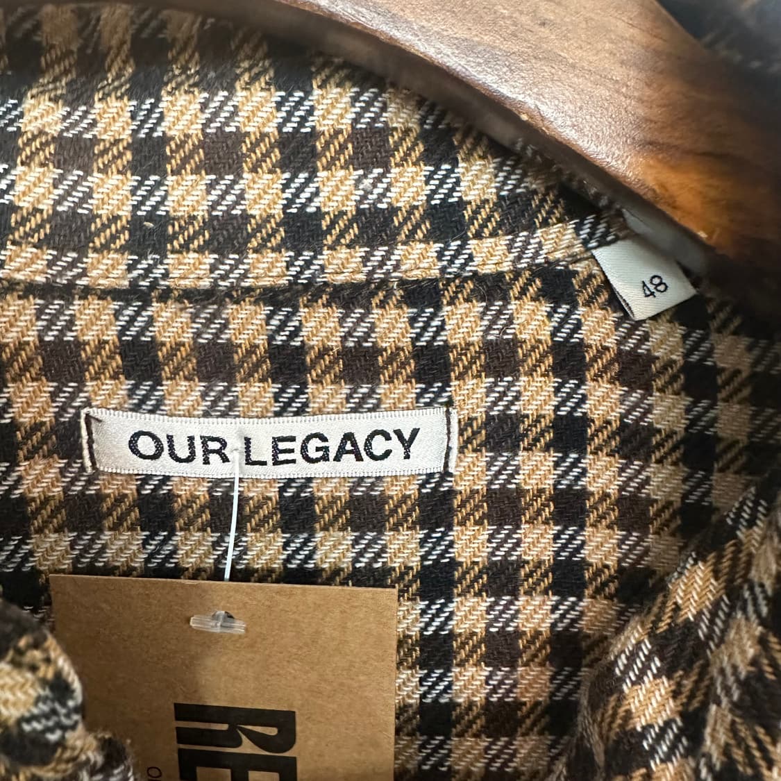 아워레가시 보로우드 BD 체크 셔츠 상품이미지5