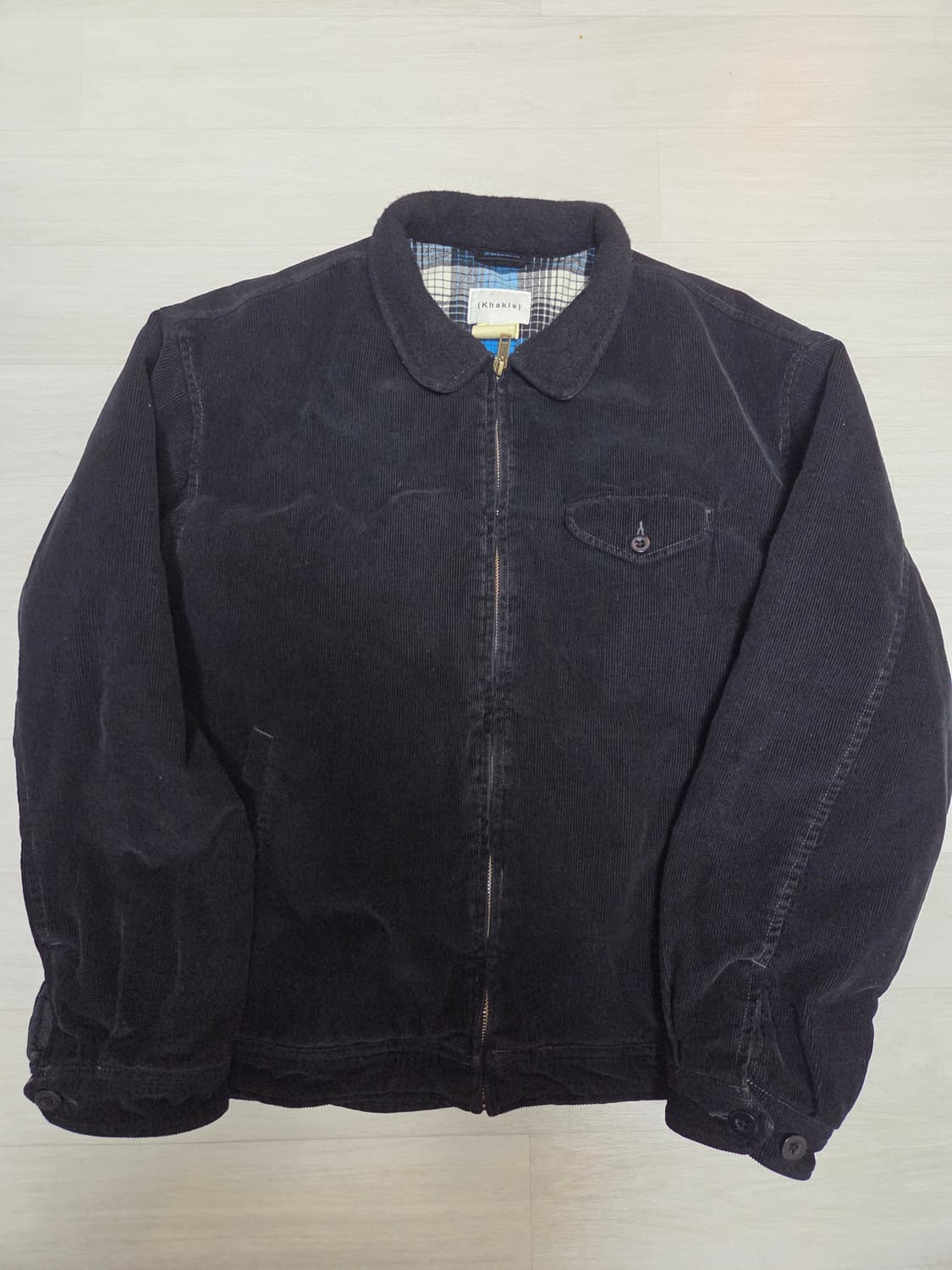 카키스 코듀로이 스윙자켓 25FW 블랙 상품이미지1