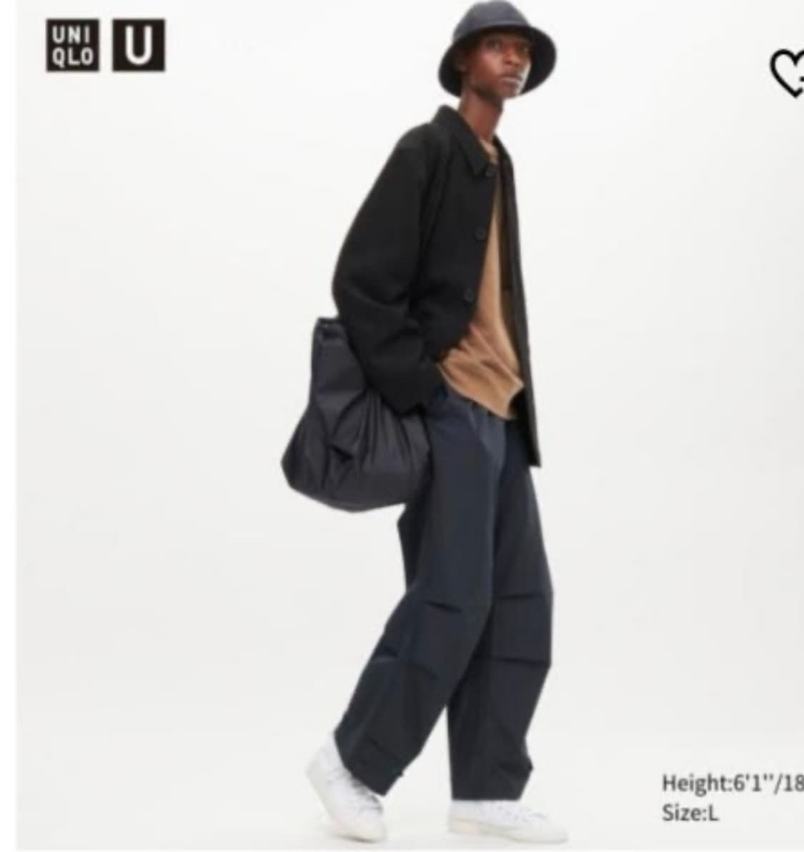 새상품))유니클로 UNIQLO U 파라슈트 팬츠 L84-92cm)사이즈 상품이미지10