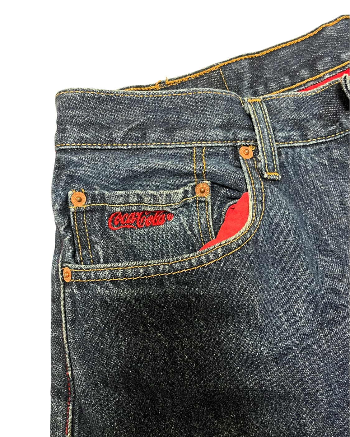 리바이스 501 코카콜라 콜라보 빈티지 데님 86x86 상품이미지4