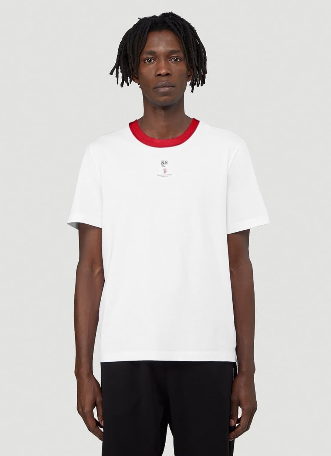 마르지엘라 스탬프 티셔츠 레드 xl 상품이미지1