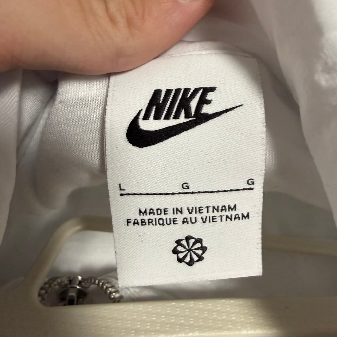 나이키 윈드러너 바람막이 자켓 우먼스 L 화이트 상품이미지3