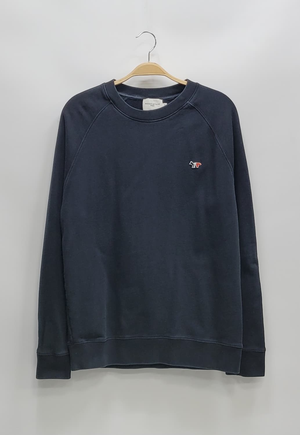 메종키츠네 트리컬러 폭스 패치 스웻셔츠 맨투맨 / 남 XL 블랙
 상품이미지1