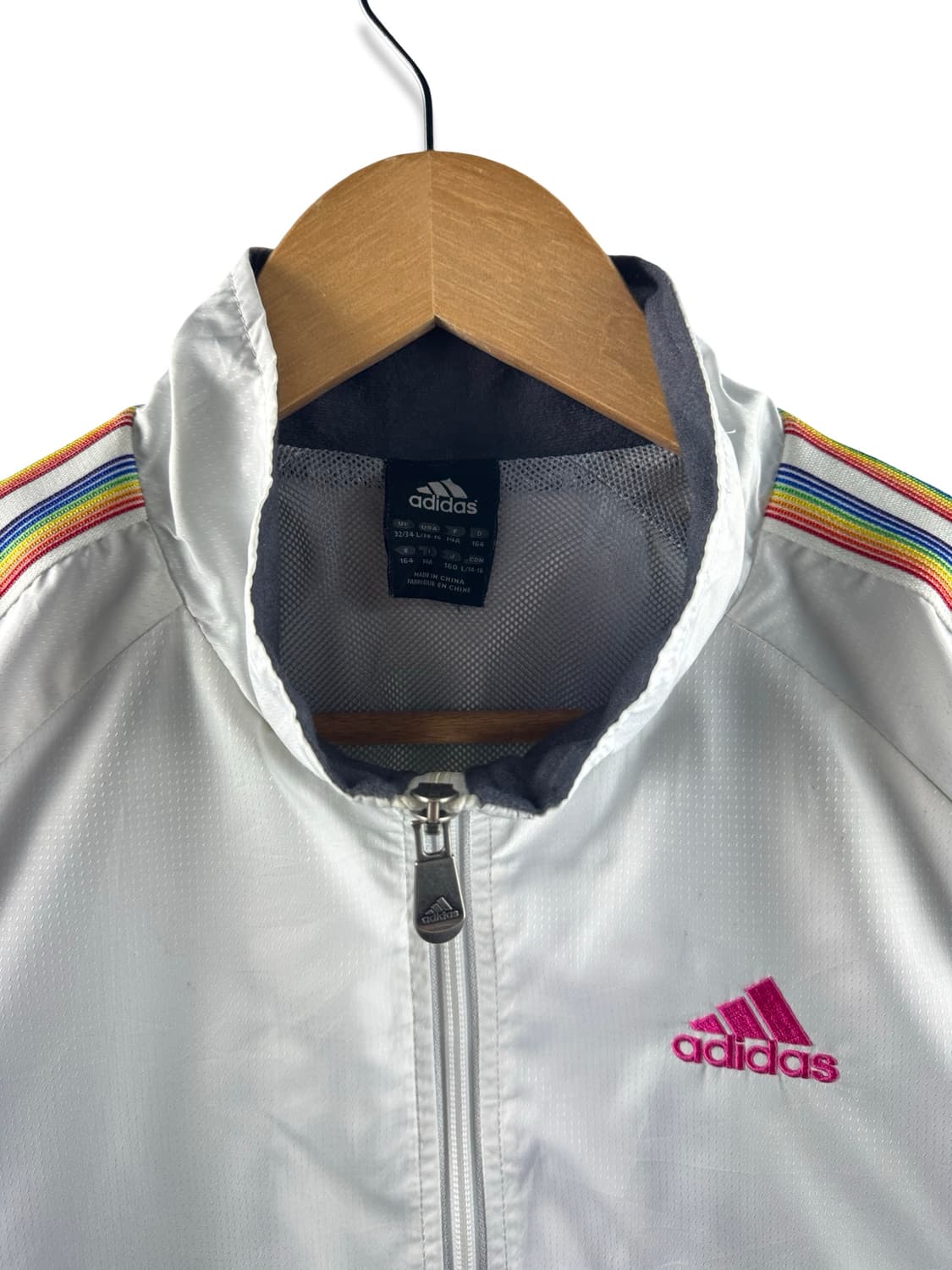 아디다스 화이트 레인보우 바람막이2242 상품이미지3