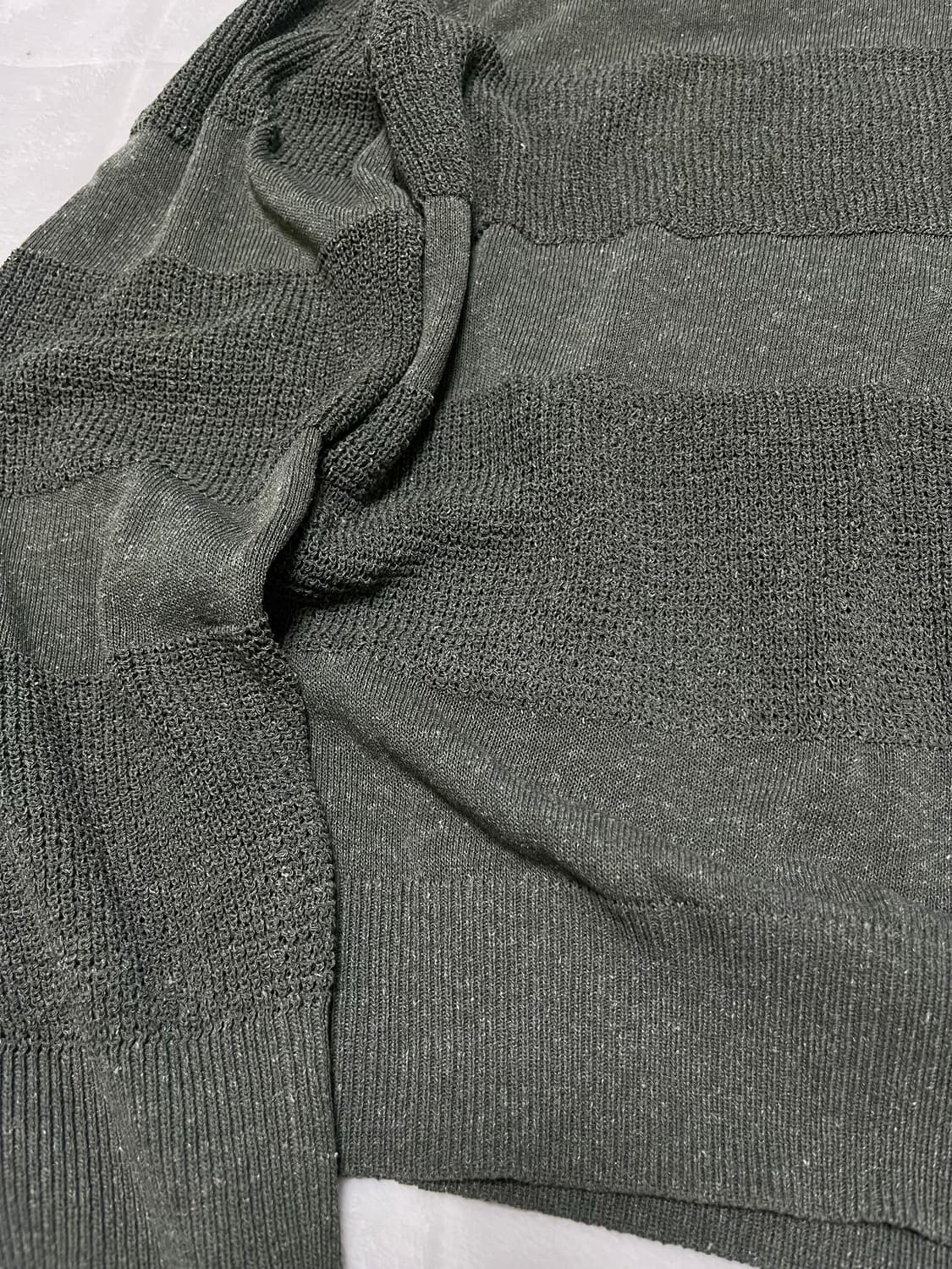 엘무드 아일랜드 탠셀 린넨 풀오버 니트 포레스트 48 상품이미지5