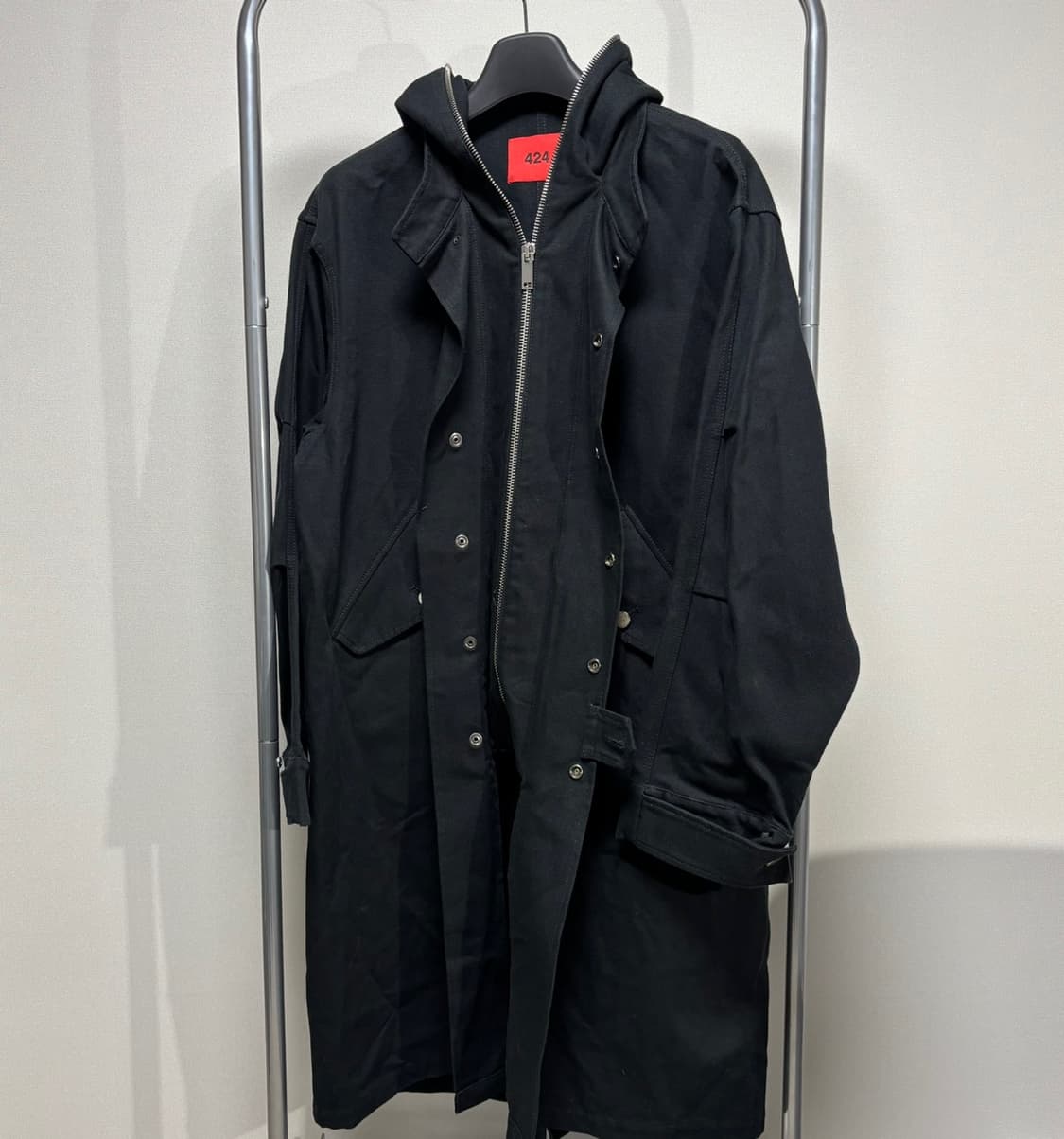 L) 424 집 후드 모즈 코트 상품이미지5