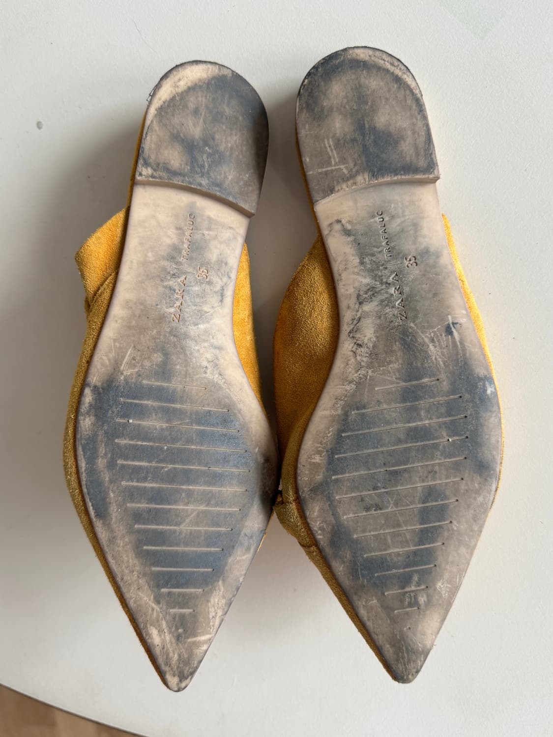 Zara Suede Flat Mules 상품이미지5