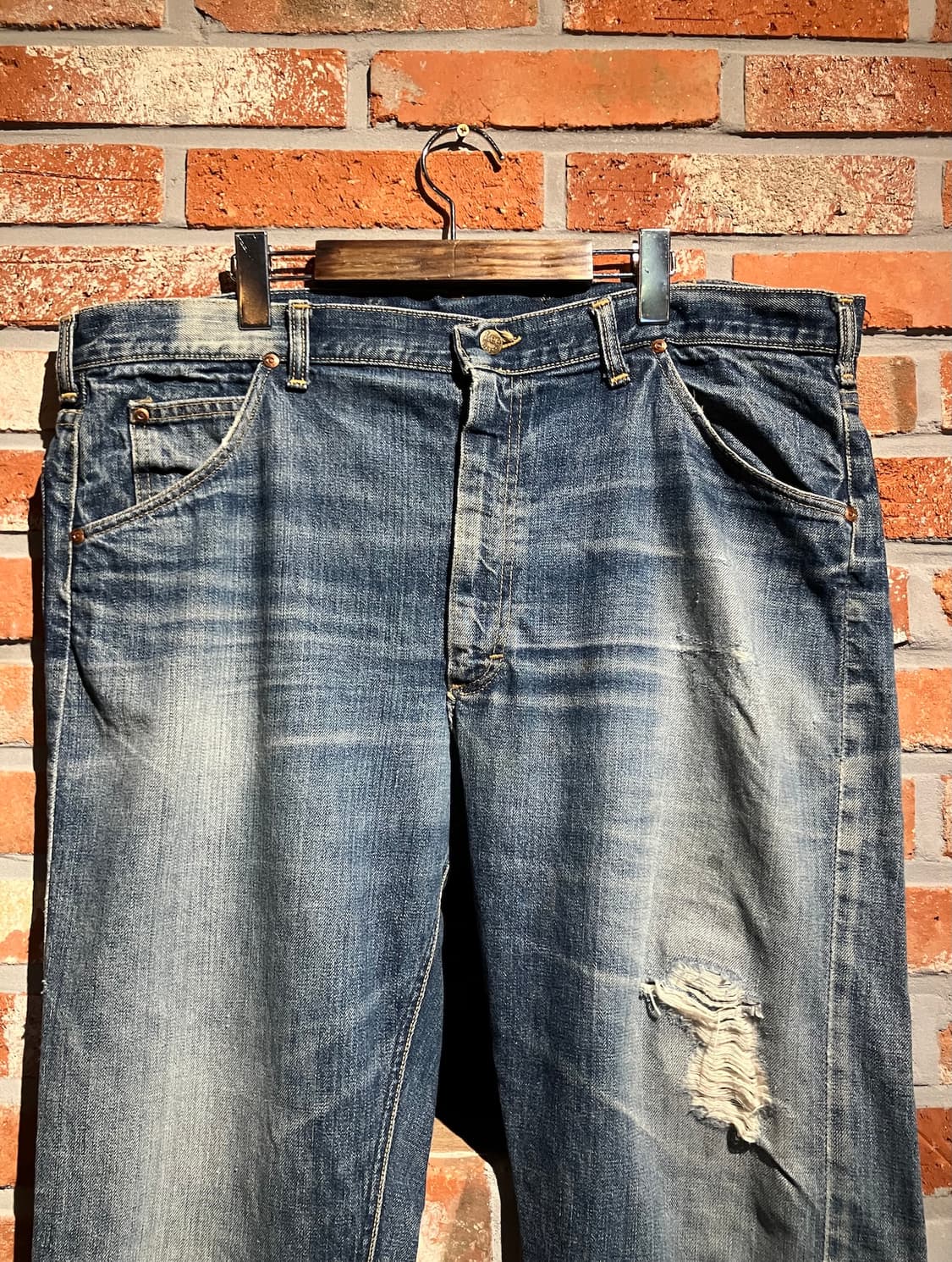 70s USA 빈티지 LEE 리 라이더스 데님 팬츠 상품이미지3