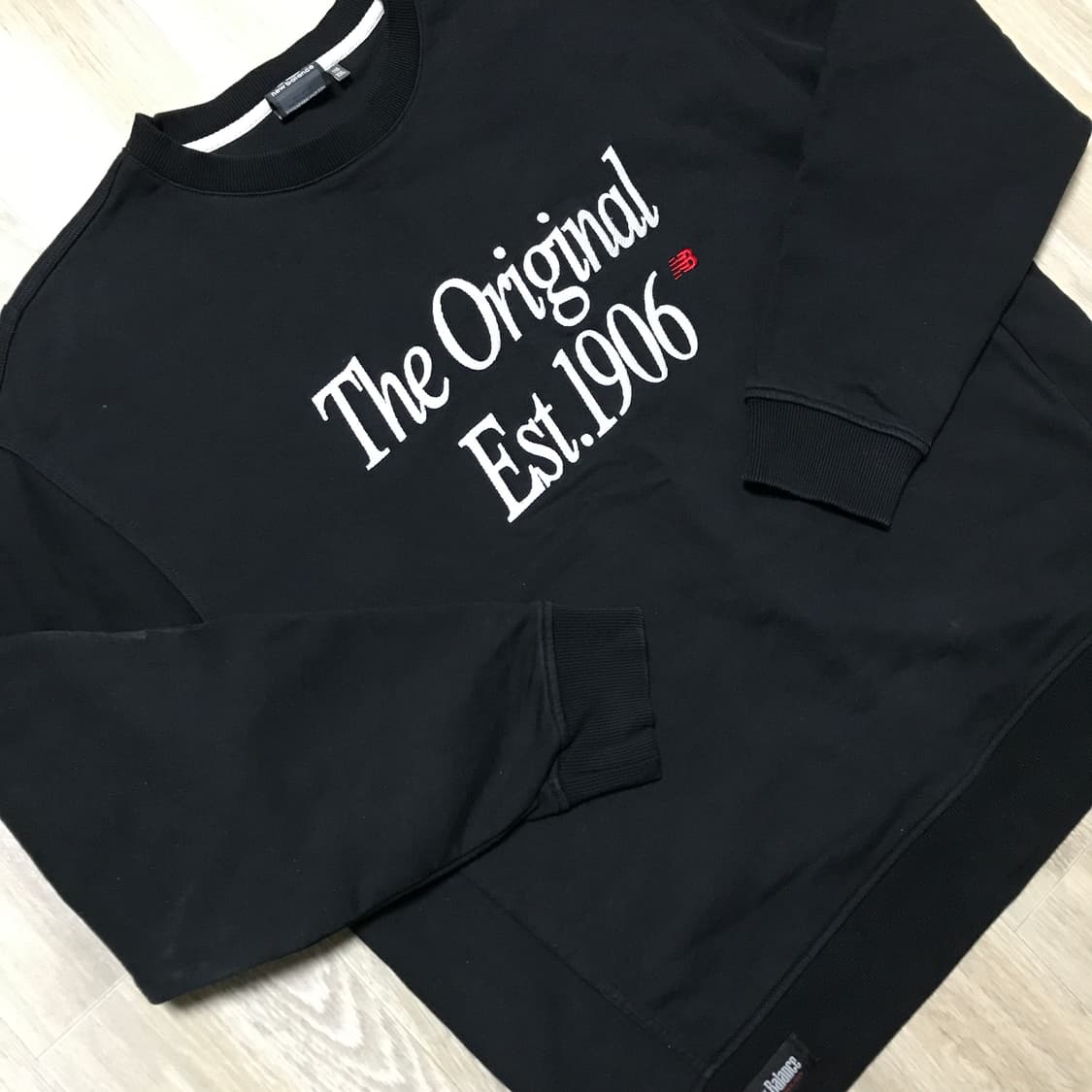 New Balance 뉴발란스 맨투맨 XXL 110사이즈 블랙 상품이미지3