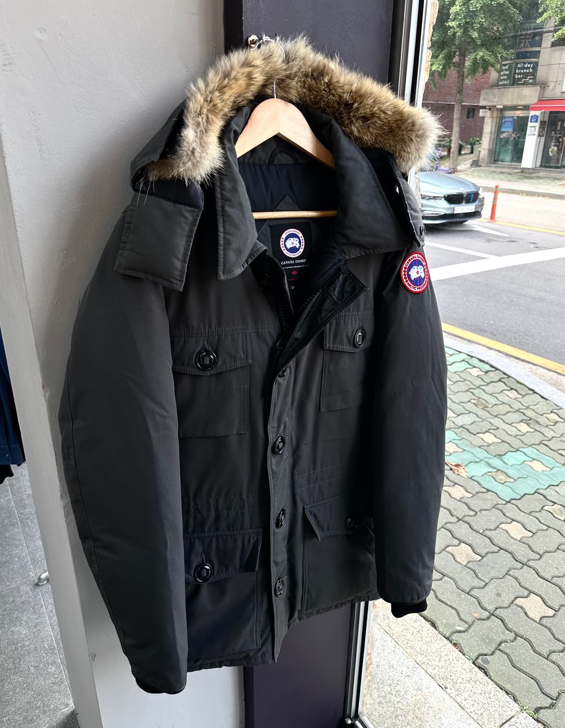 S/ 캐나다구스 BANFF 레더 한정 패딩점퍼 상품이미지4