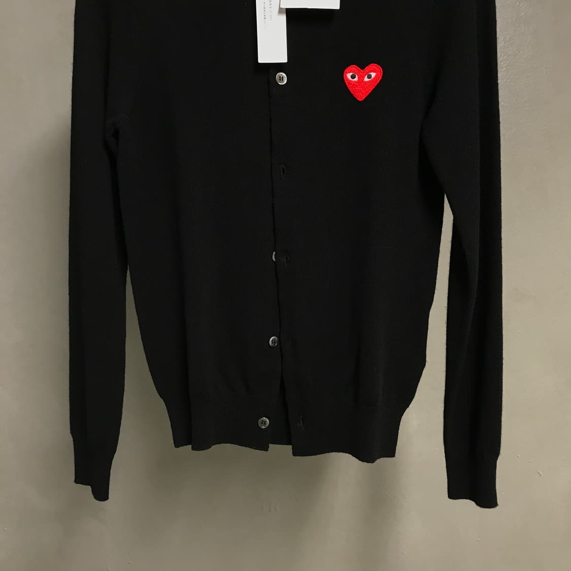 꼼데가르송 블랙 가디건 새상품 S(W) 상품이미지3