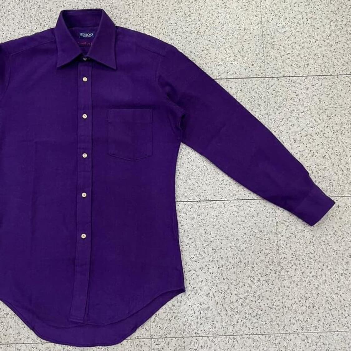 Boxboro 제팬 솔리드 퍼플 셔츠 (S) 상품이미지2