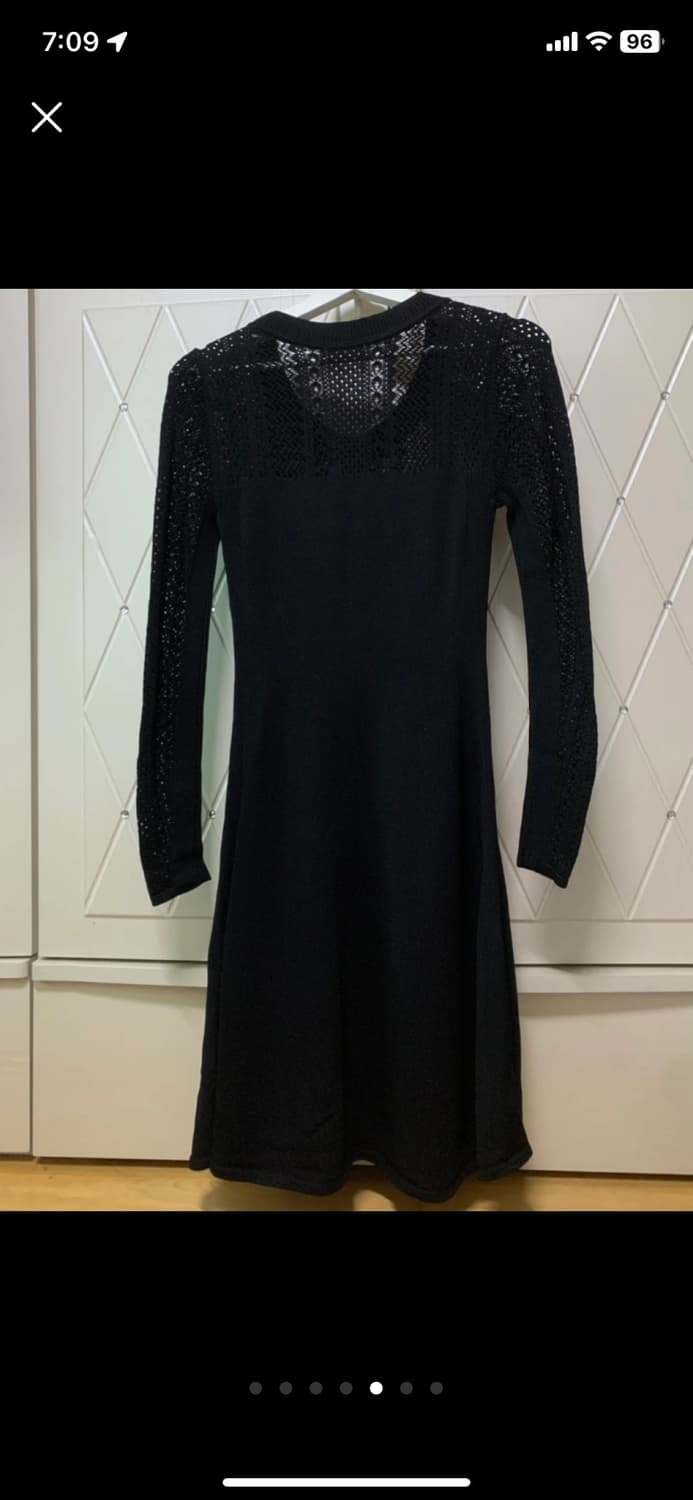 (한번착용)h&m 블랙 레이스 a라인 원피스 상품이미지5