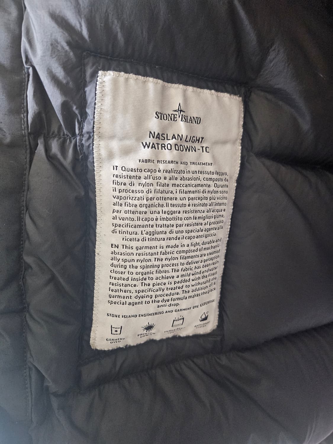 스톤아일랜드 나슬란 롱패딩 블랙 상품이미지7