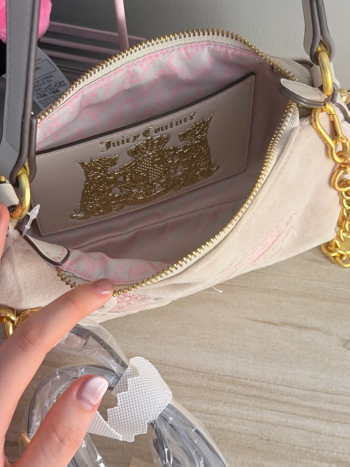 쥬시꾸뛰르 하트체인 숄더백 갸루 핀터깔 y2k 베메클  상품이미지3