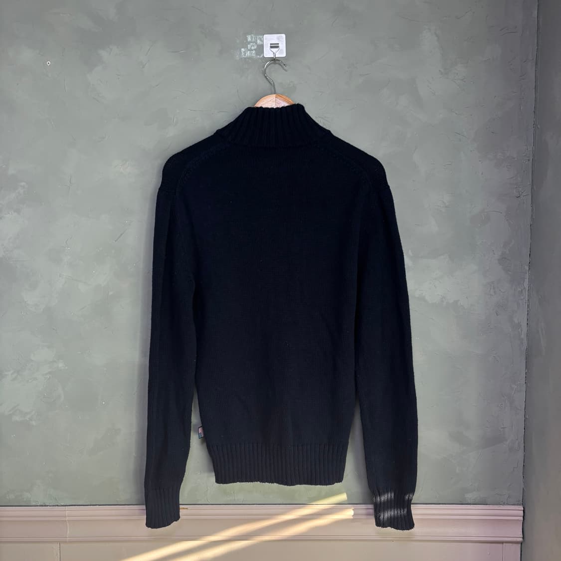 폴로 랄프로렌 성조기 니트 반집업 네이비 상품이미지5