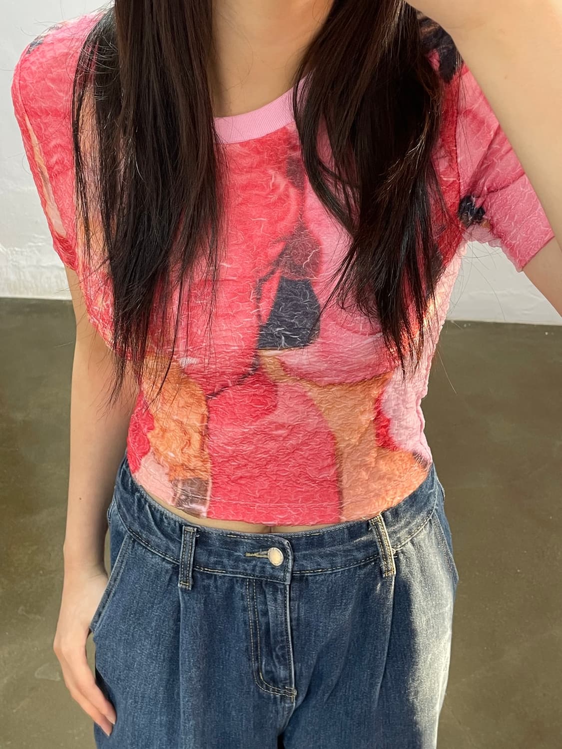 앤더슨벨 크롭 티셔츠 상품이미지3