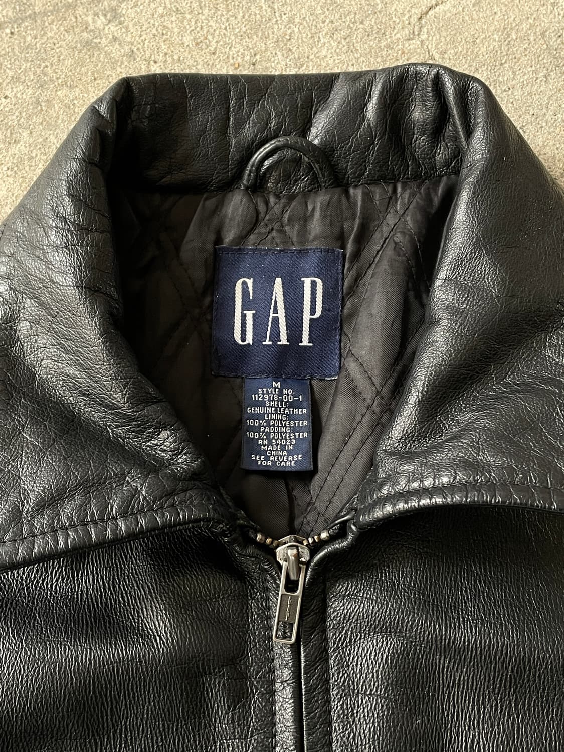 90s Old GAP Leather Jacket 상품이미지3