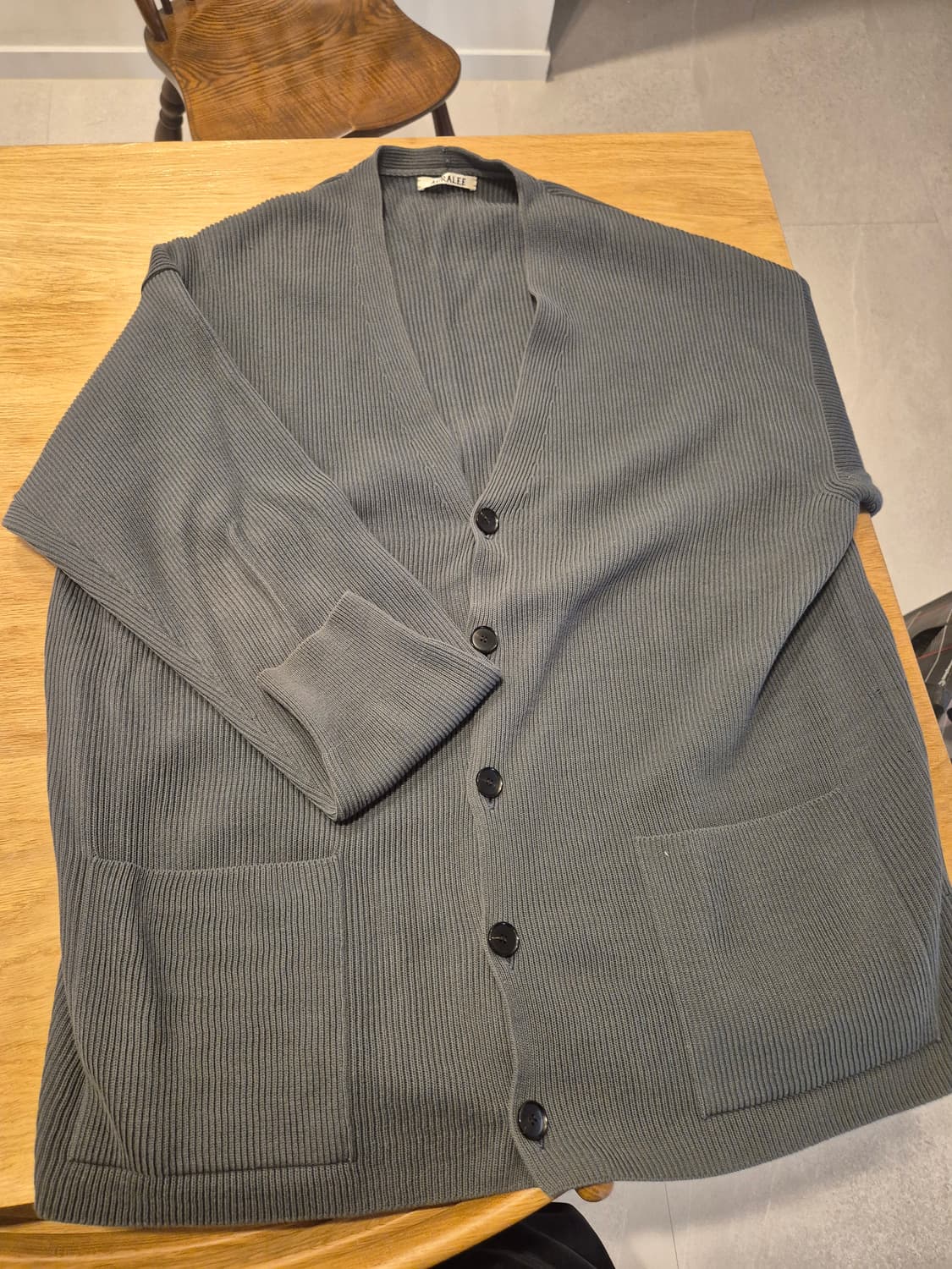 오라리 22ss 슈퍼 하드 트위스트 릭 빅 가디건 상품이미지1