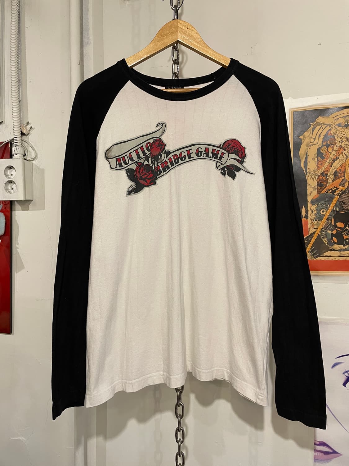 장미 프린팅 나그랑 롱슬리브 펑크 y2k 상품이미지1