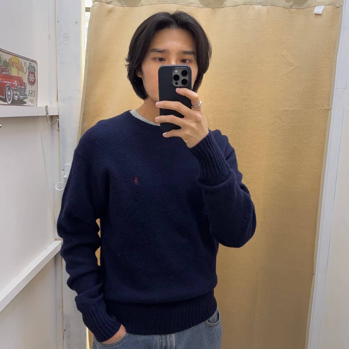 90s 폴로 램스울 니트 상품이미지4