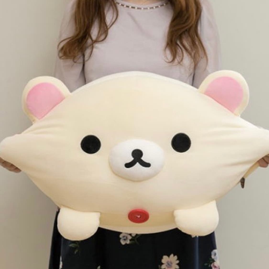 산엑스 코리락쿠마 모찌모찌 다이후쿠 인형 쿠션 대형 상품이미지3