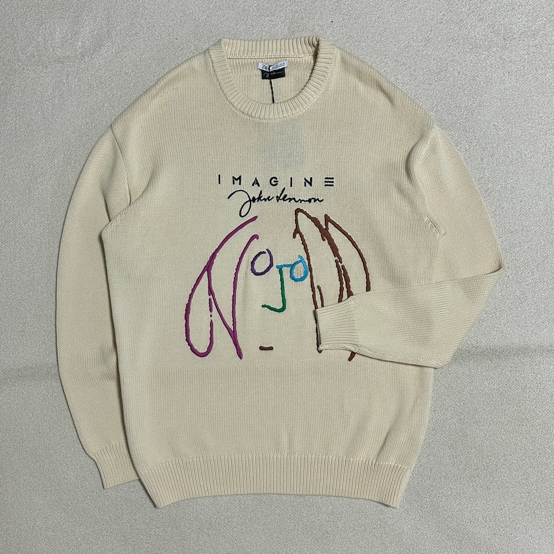 자라 존 레논 자수 스웨터 상품이미지1
