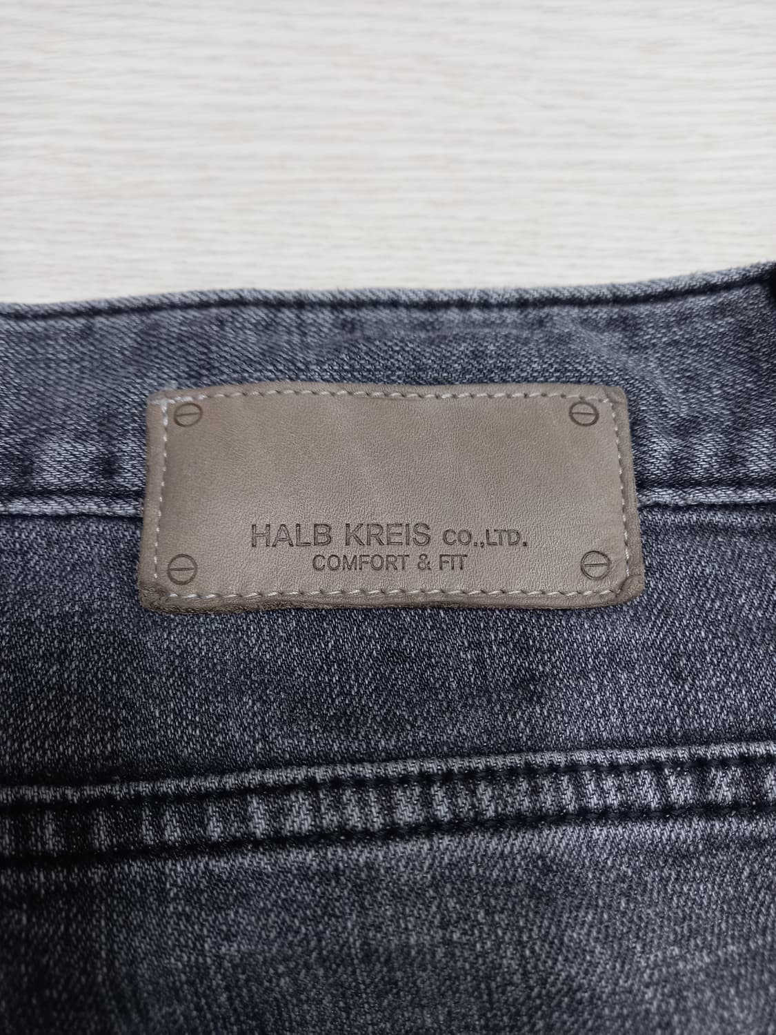 34 HALB KREIS Kor 스판 슬림일자진 다크그레이 34-538 상품이미지5